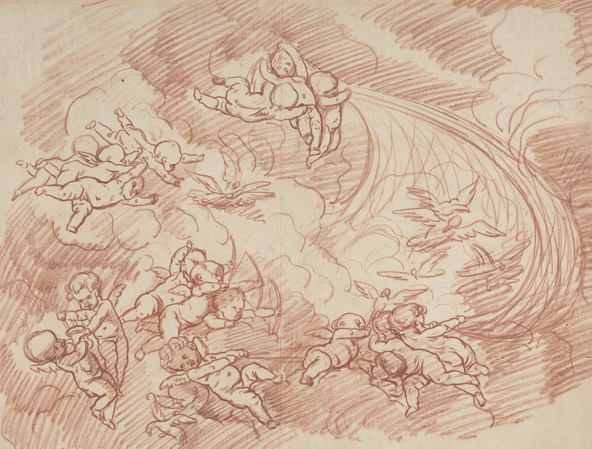 The Veil of Cupids, detail