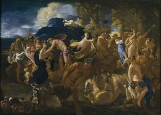 Bacchanal, by Nicolas Poussin, oil, 1624