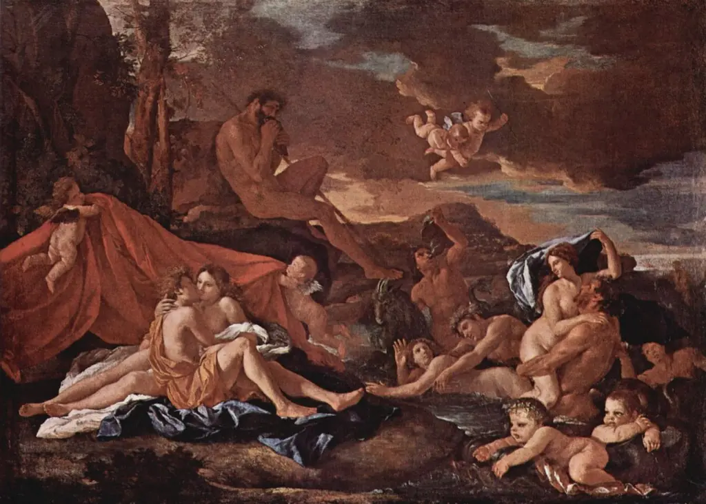 Acis and Galatea, by Nicolas Poussin, oil, 1627