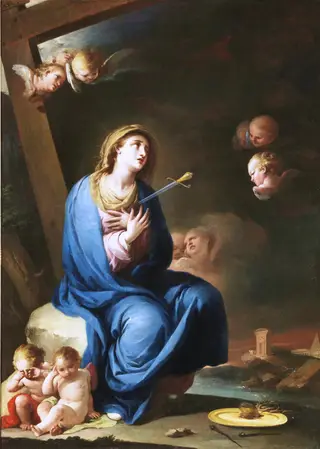 The Virgin Dolorosa, by José Camarón y Bonanat, oil, 1793