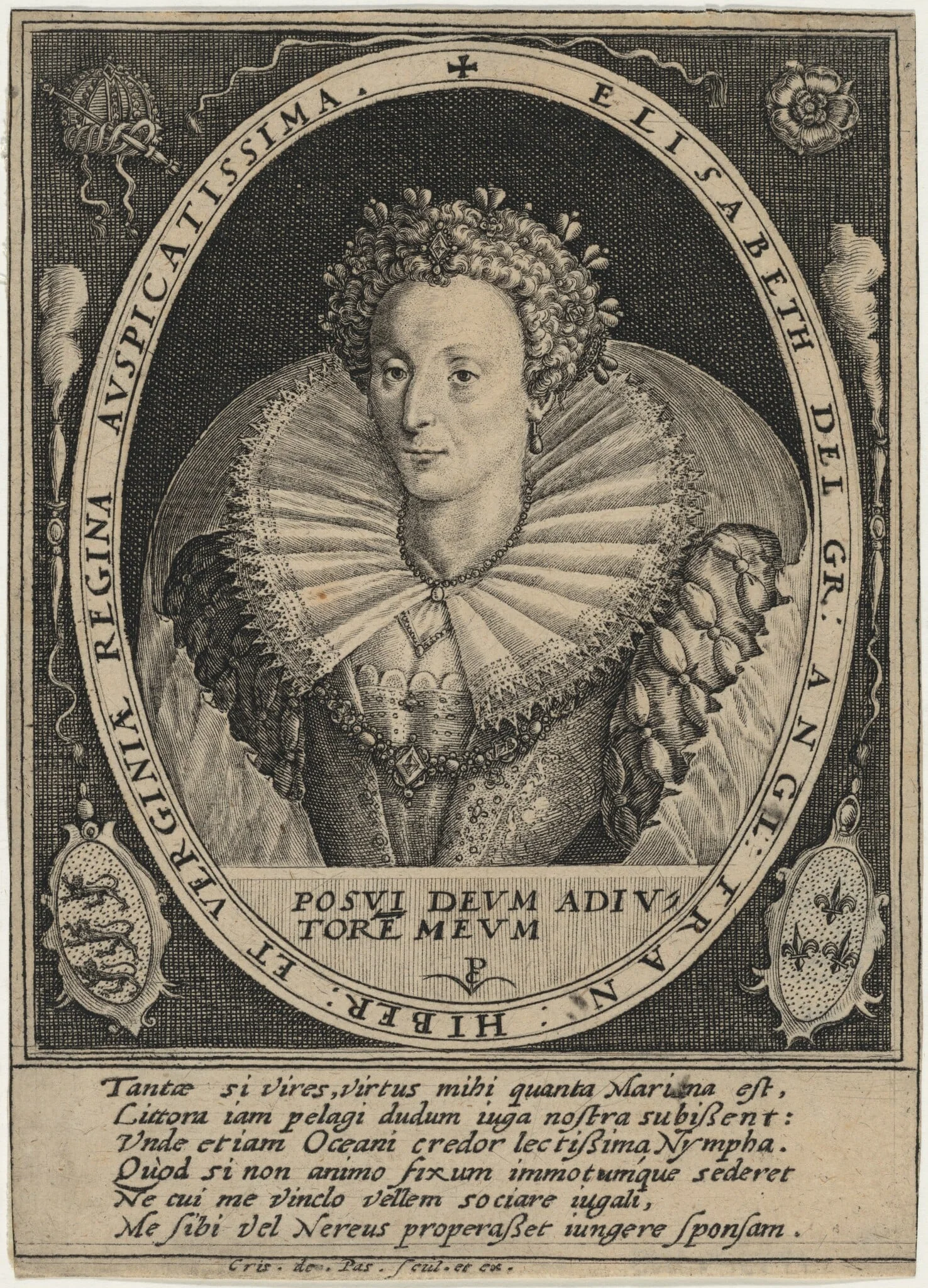 Elizabeth, Queen of England, detail