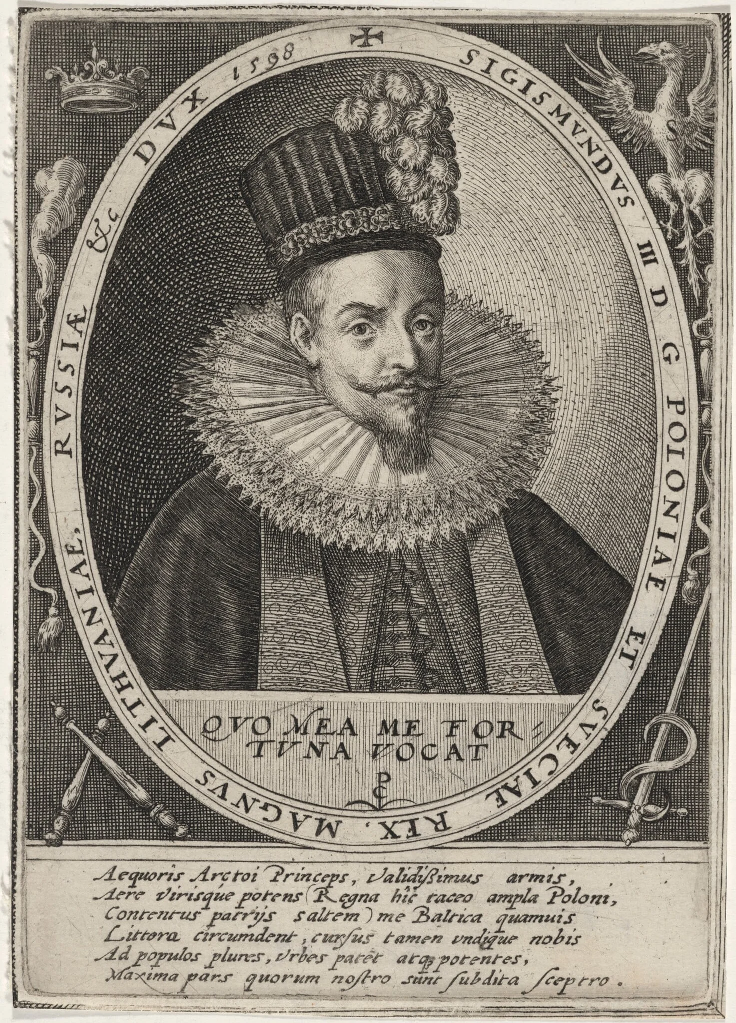Sigismund III, King of Poland, detail