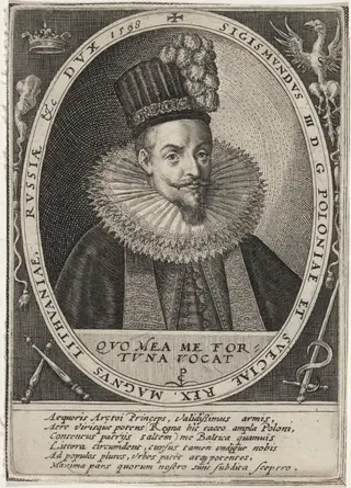 Sigismund III, King of Poland, by Crispijn van de Passe I, ink, 1598
