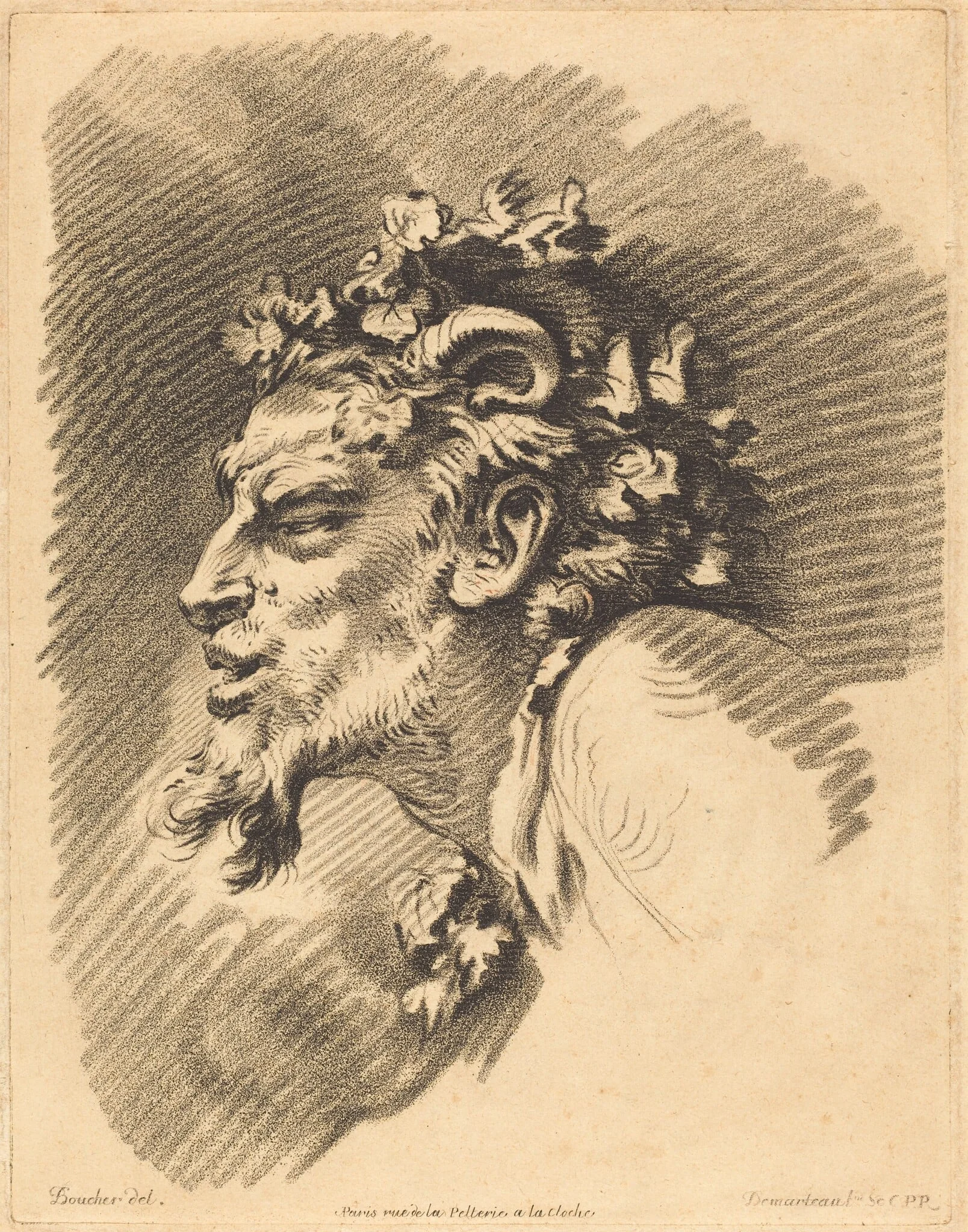 Head of a Faun, detail