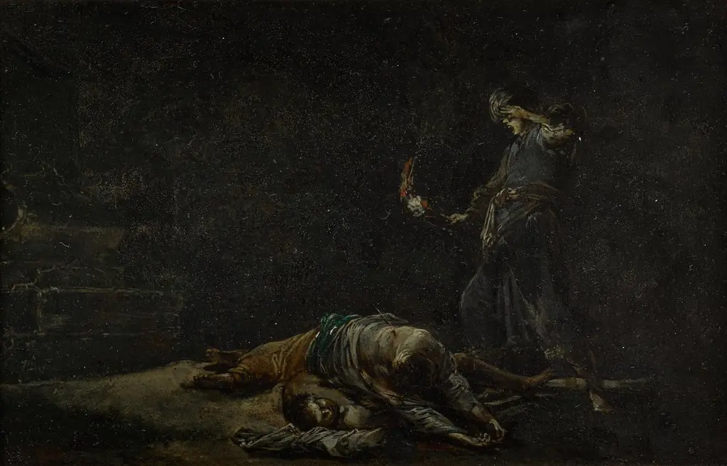 Die Auffindung von Pyramus und Thisbe, by Leonaert Bramer, paint, 1624