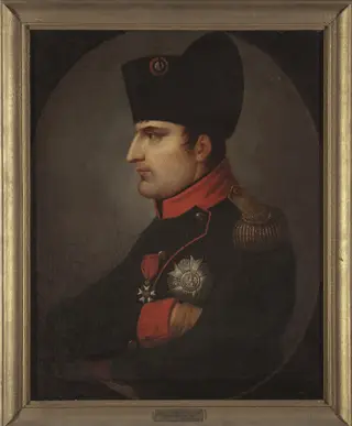 Bust of Napoleon, by Maciej Topolski, oil, 1807