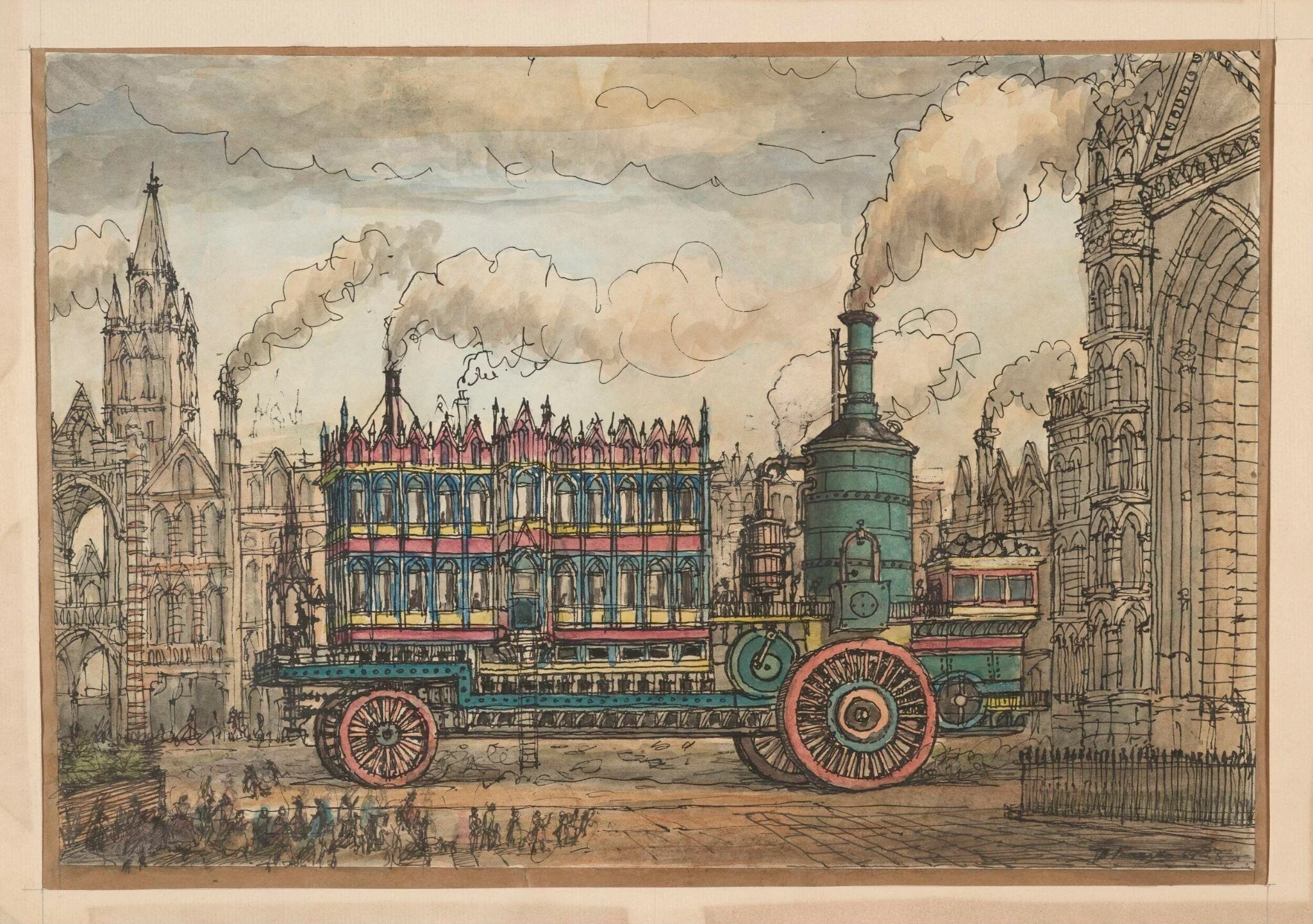 Steam Carriage, detail