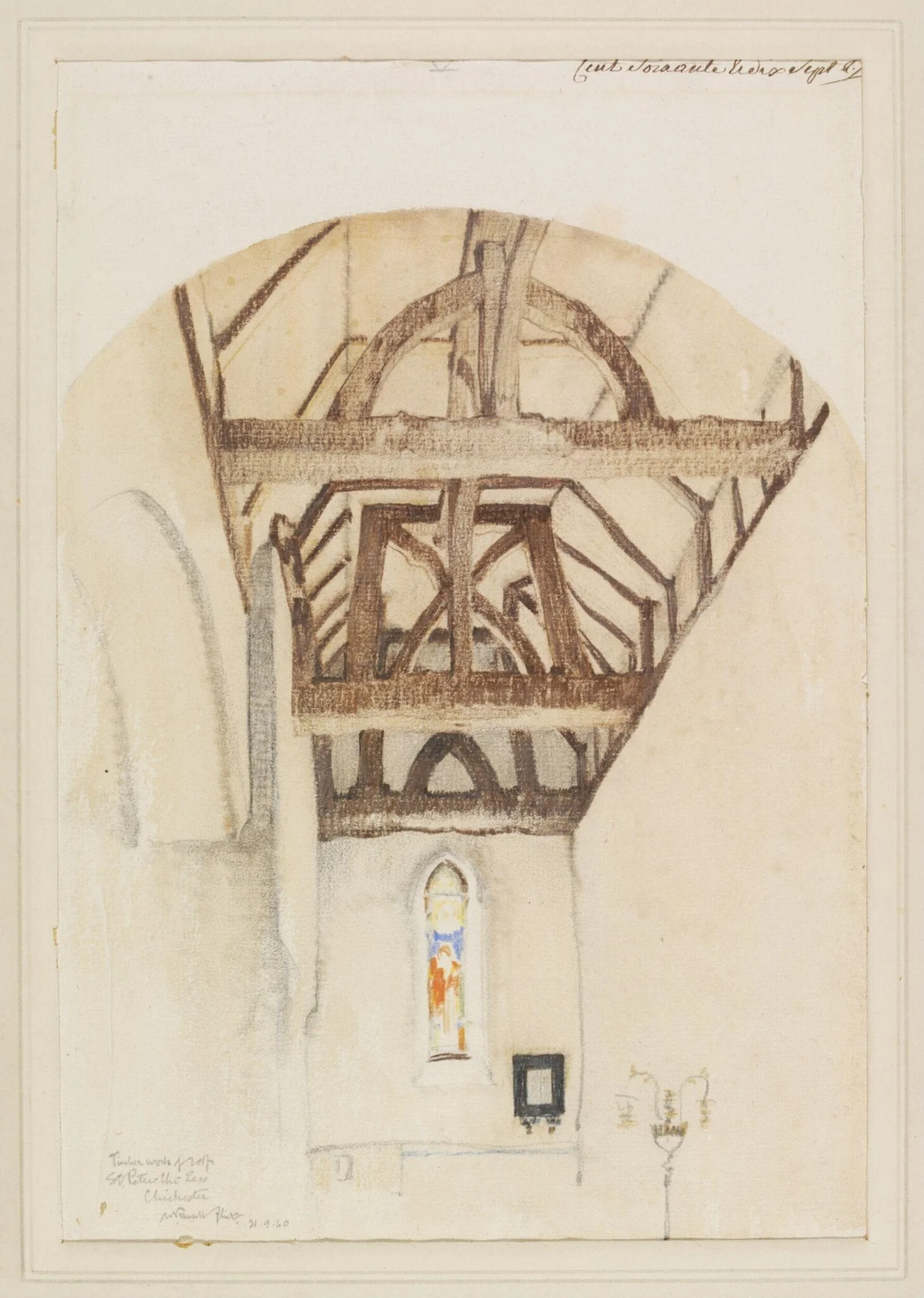 Timber work of Roof, St. Peter-the-Less, Chichester, detail