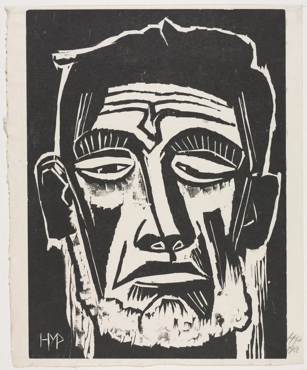 Head of a Fisherman, by Max Pechstein, 1922