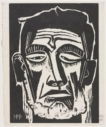 Head of a Fisherman, by Max Pechstein, 1922