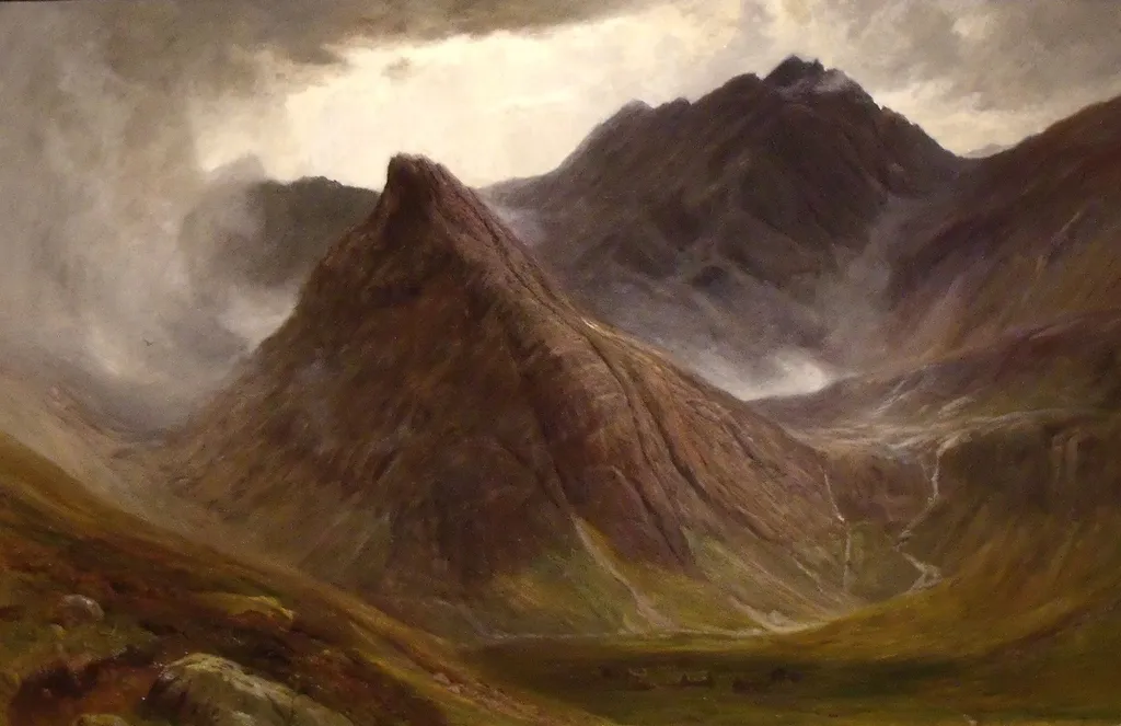 The valley of Slaughter, Skye, by John MacWhirter, oil, 1888