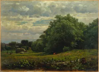Harvest Time, by George Inness, oil, 1864