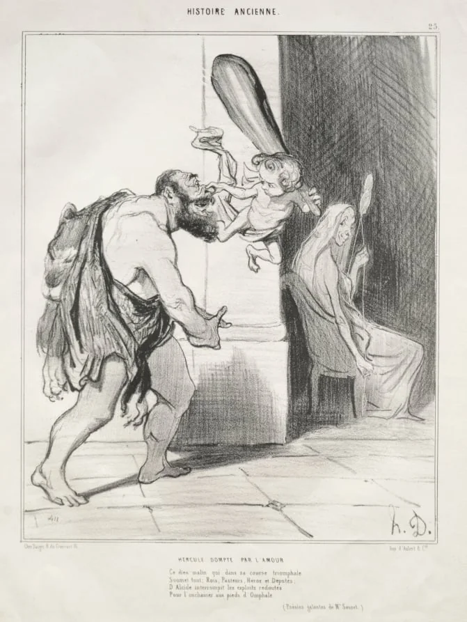 Hercules Tamed by Love, detail
