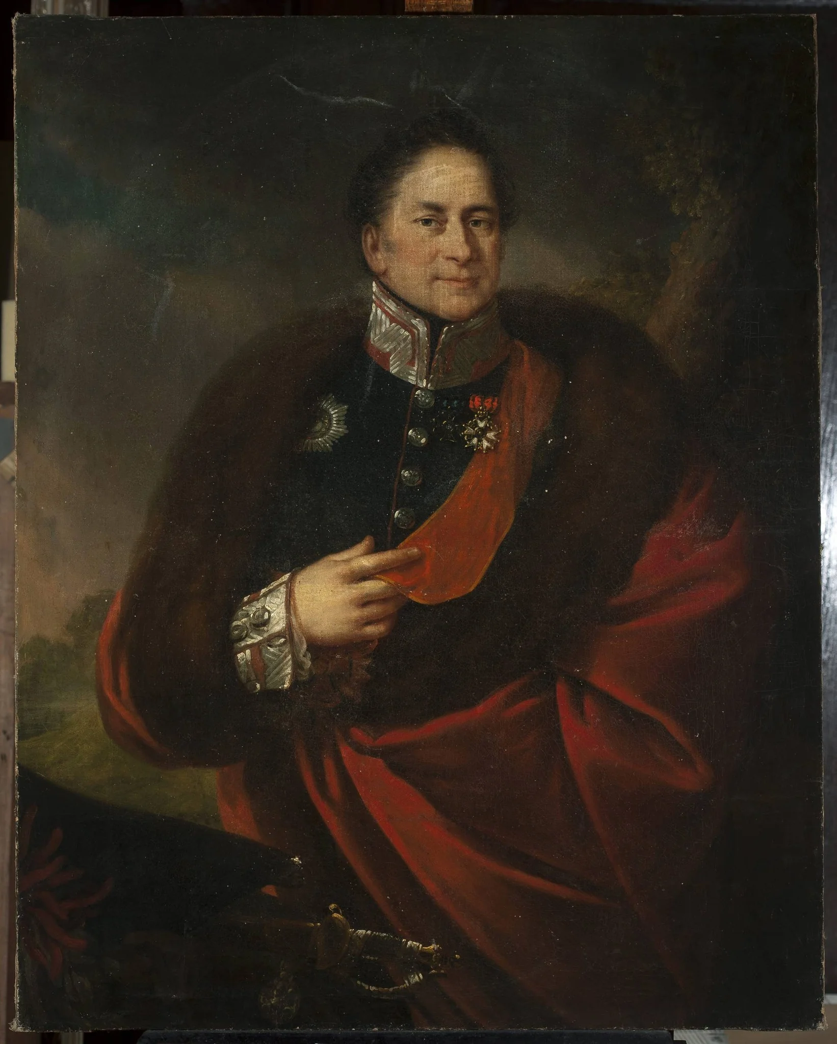 Portrait of general Stanisław Aleksander Małachowski (1770–1849), detail