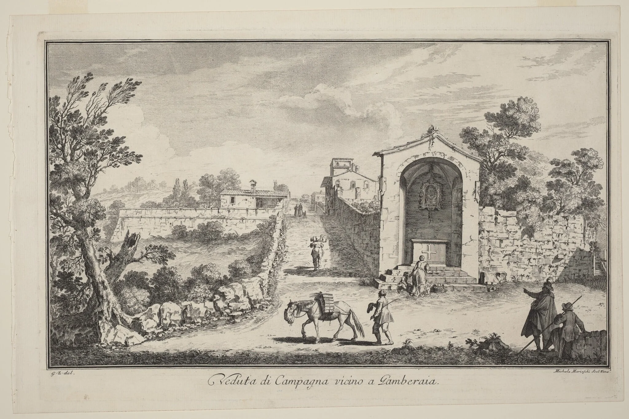 Veduta di Campagna vincino a Gamberaia, detail