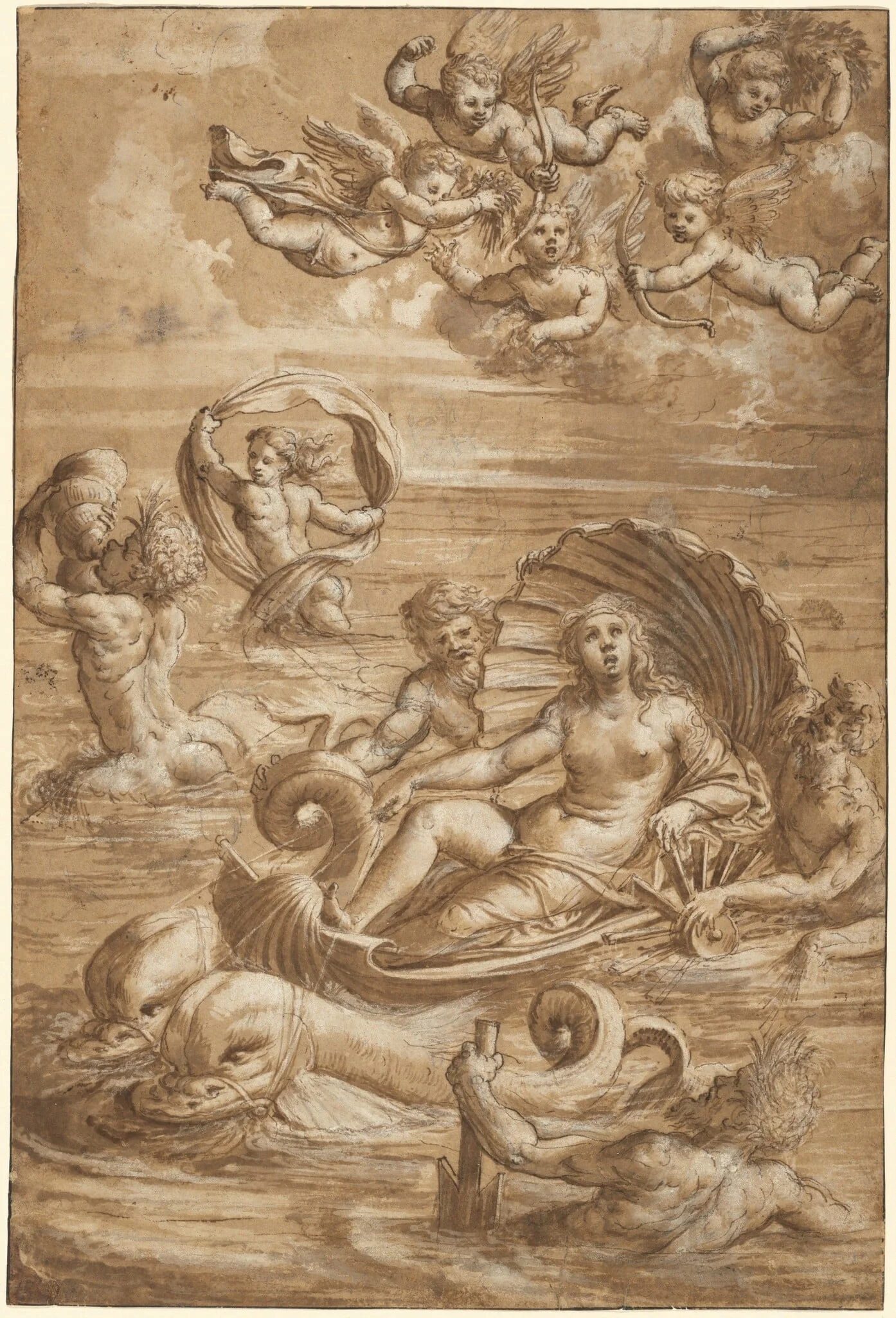 The Triumph of Galatea, detail