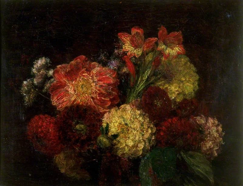 Dahlias, detail