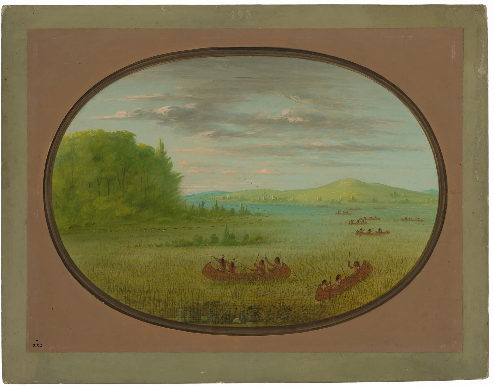Gathering Wild Rice - Winnebago, detail