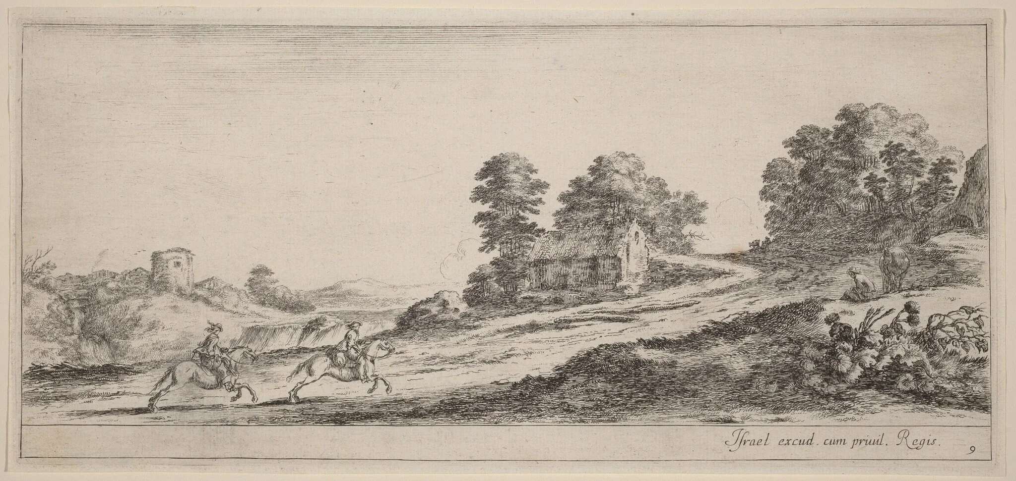 Galloping Horsemen, detail