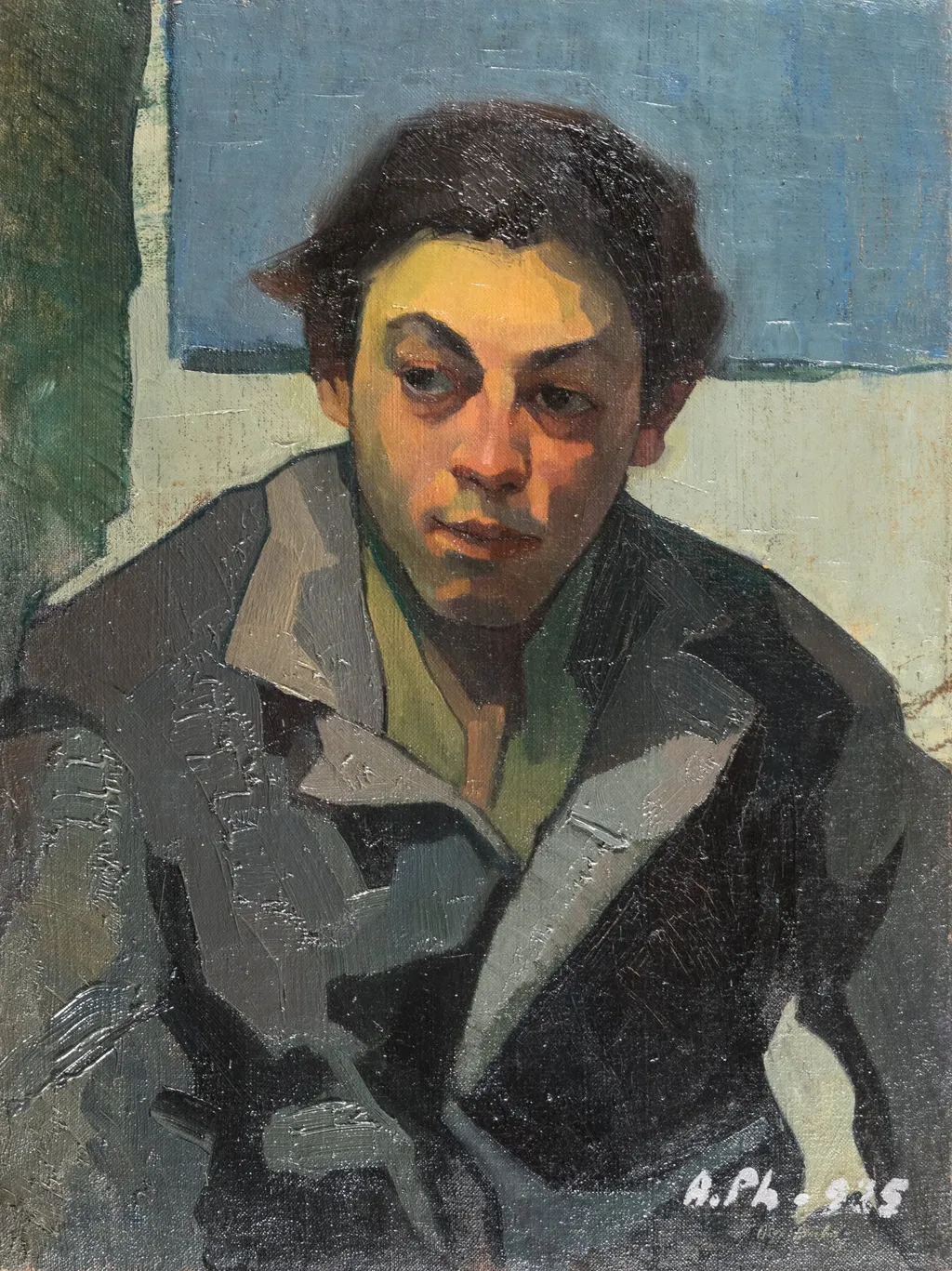PORTRET DE BĂIAT (STUDIU), by Alexandru Phoebus, 1925