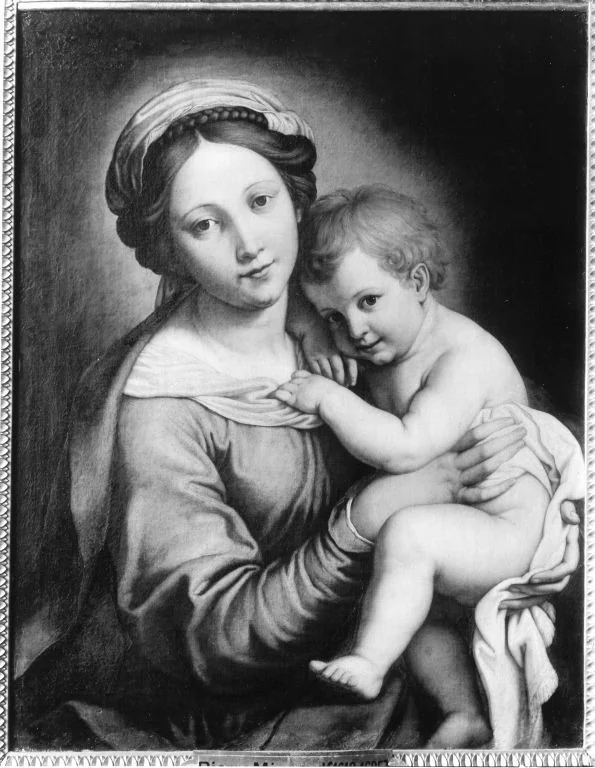 Maria mit dem Kinde, detail