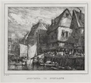 Souvenirs: Souvenir of Brittany, Plate 5, by Eugène Isabey, 1832