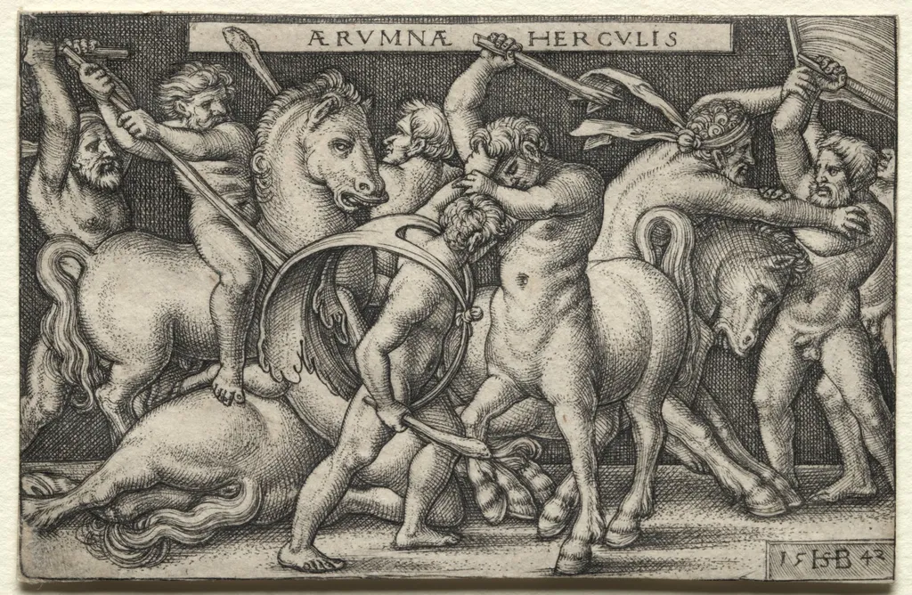 The Labors of Hercules, by Sebald Beham, 1542