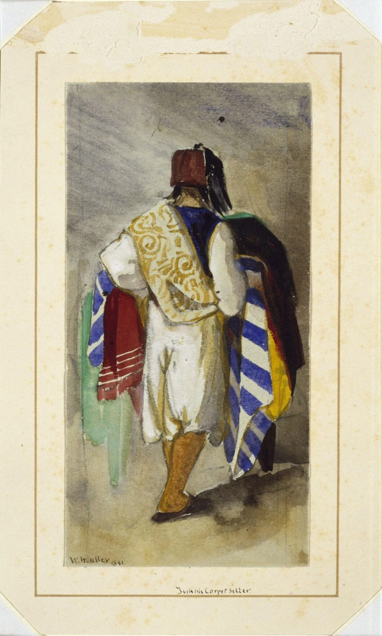 Turkish Carpet Seller, detail