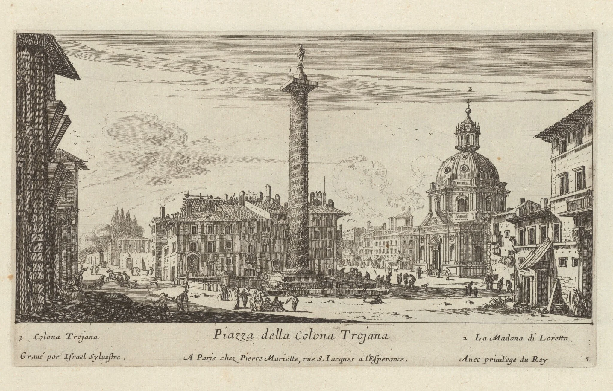 Piazza della Colona Trojana, detail