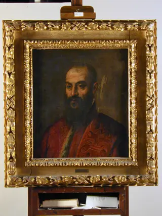 Portrait of a Man, by Domenico Tintoretto, oil, 1607