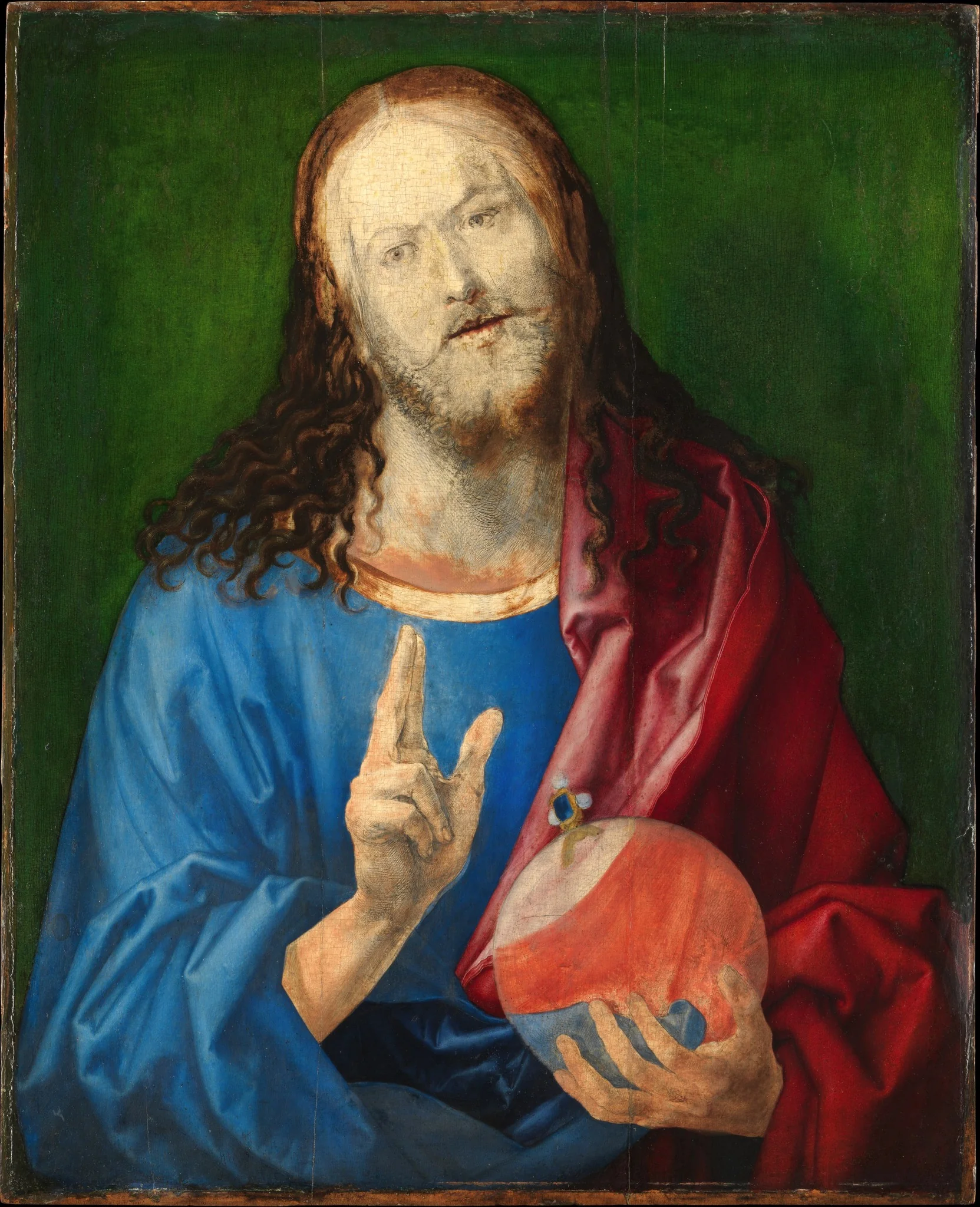 Salvator Mundi, detail