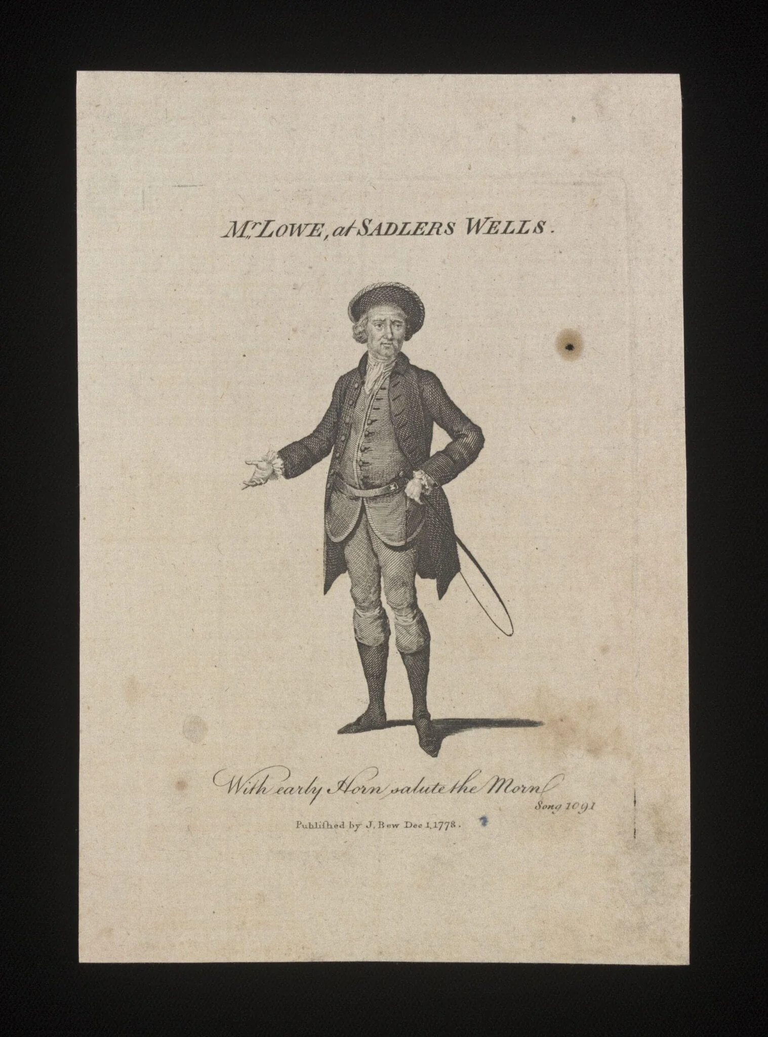 Mr. Lowe at Sadler's Wells, detail