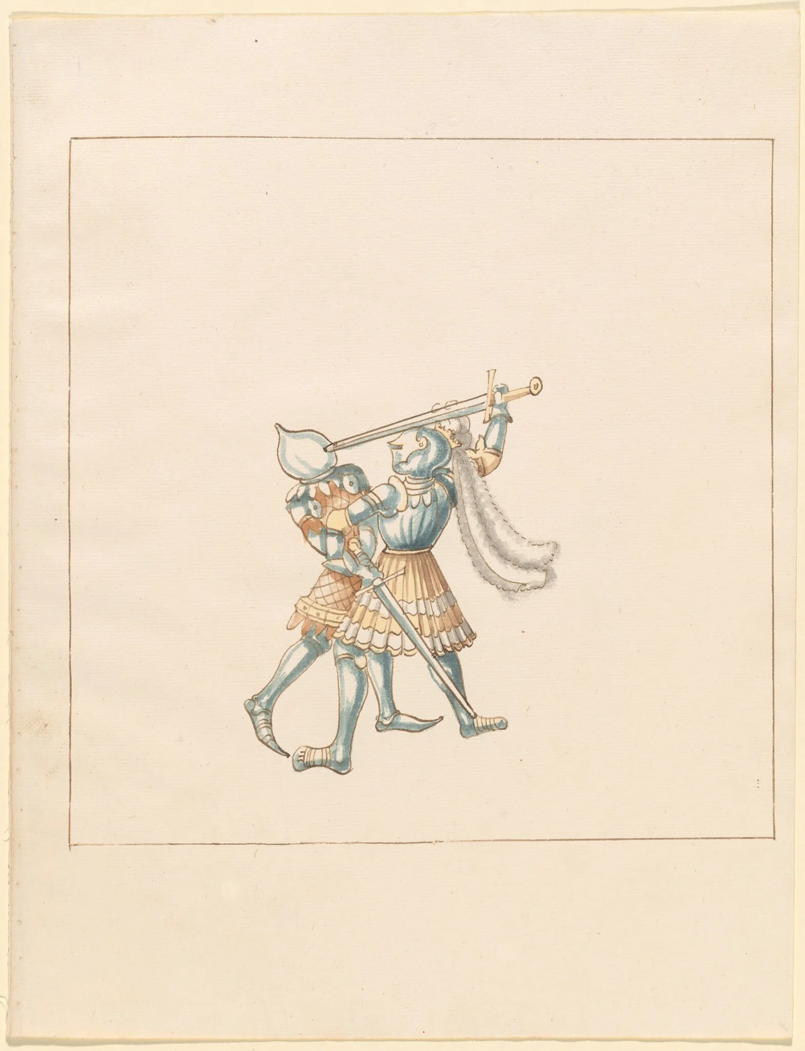 Foot Combat with Longswords, detail