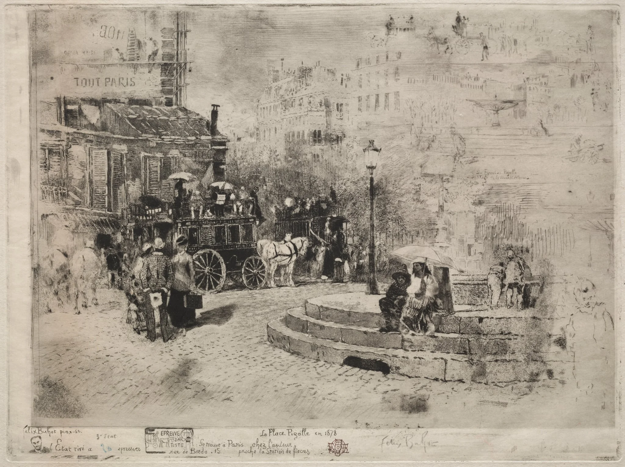 Place Pigalle en 1878, detail