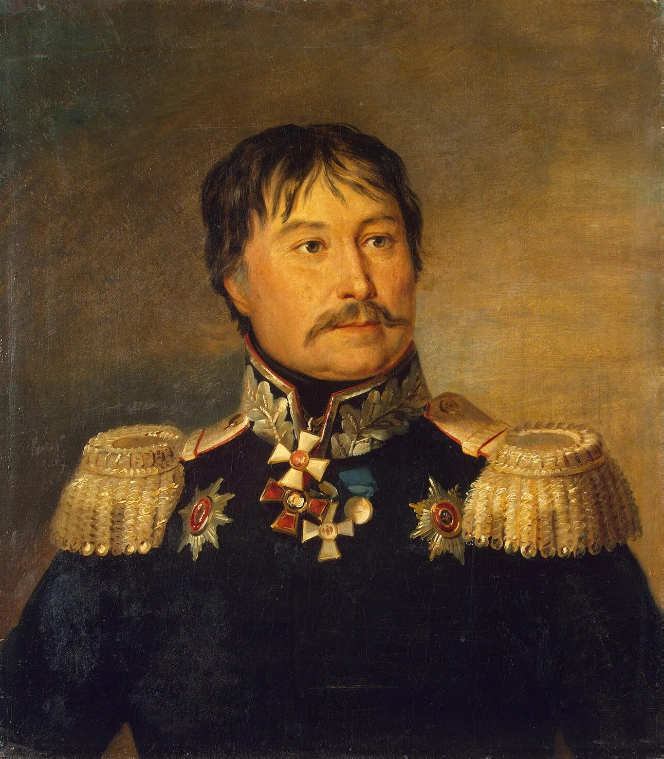 Portrait of Akim A. Karpov (1767-1838), detail