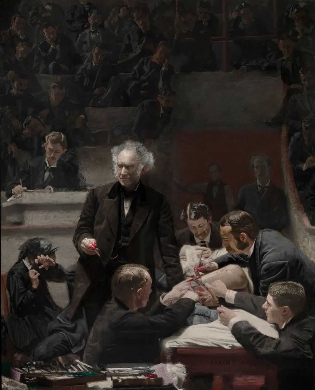 The Gross Clinic, by Thomas Eakins, oil, 1875