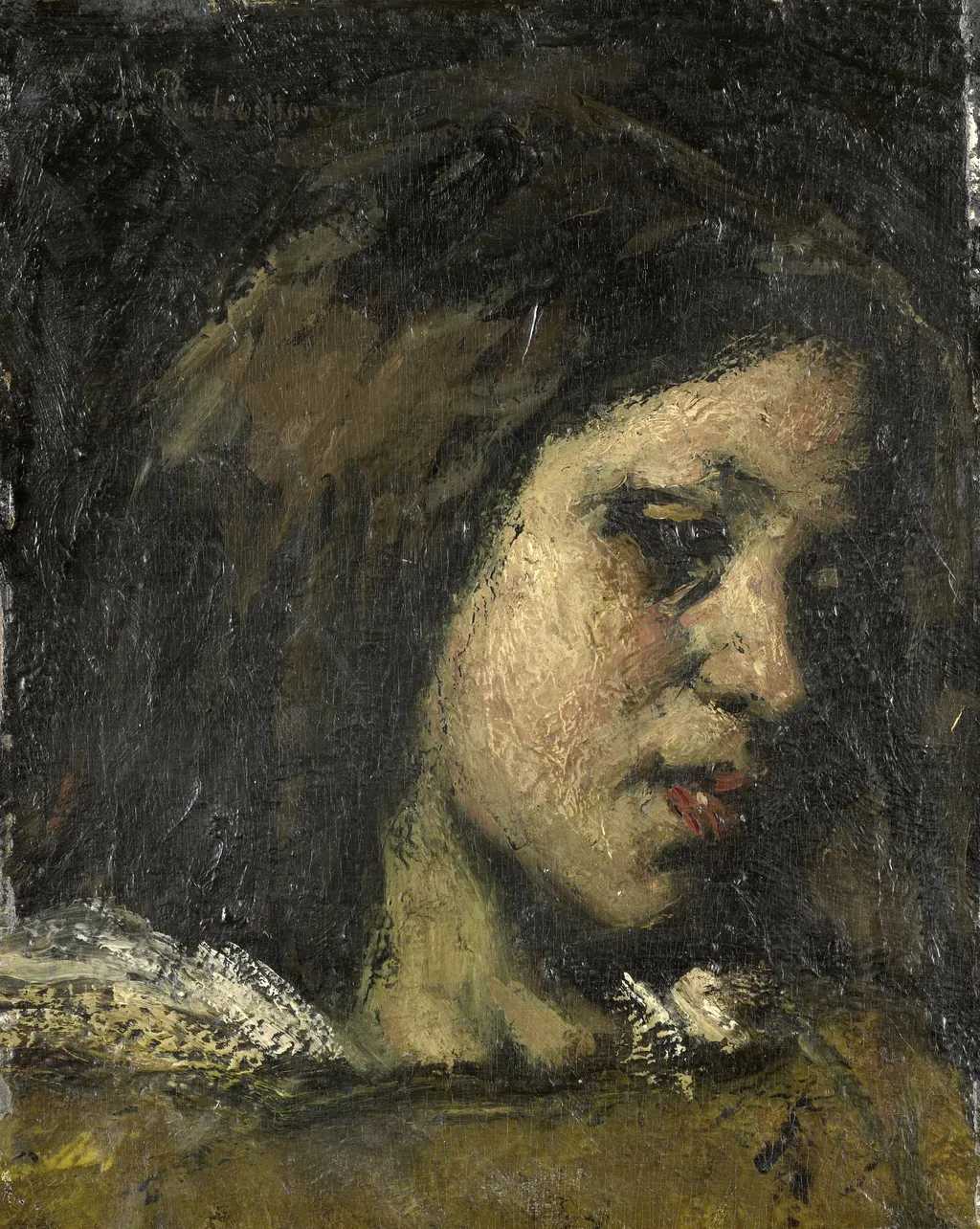 Portrait of a young woman, by Suze Robertson, oil, 1900
