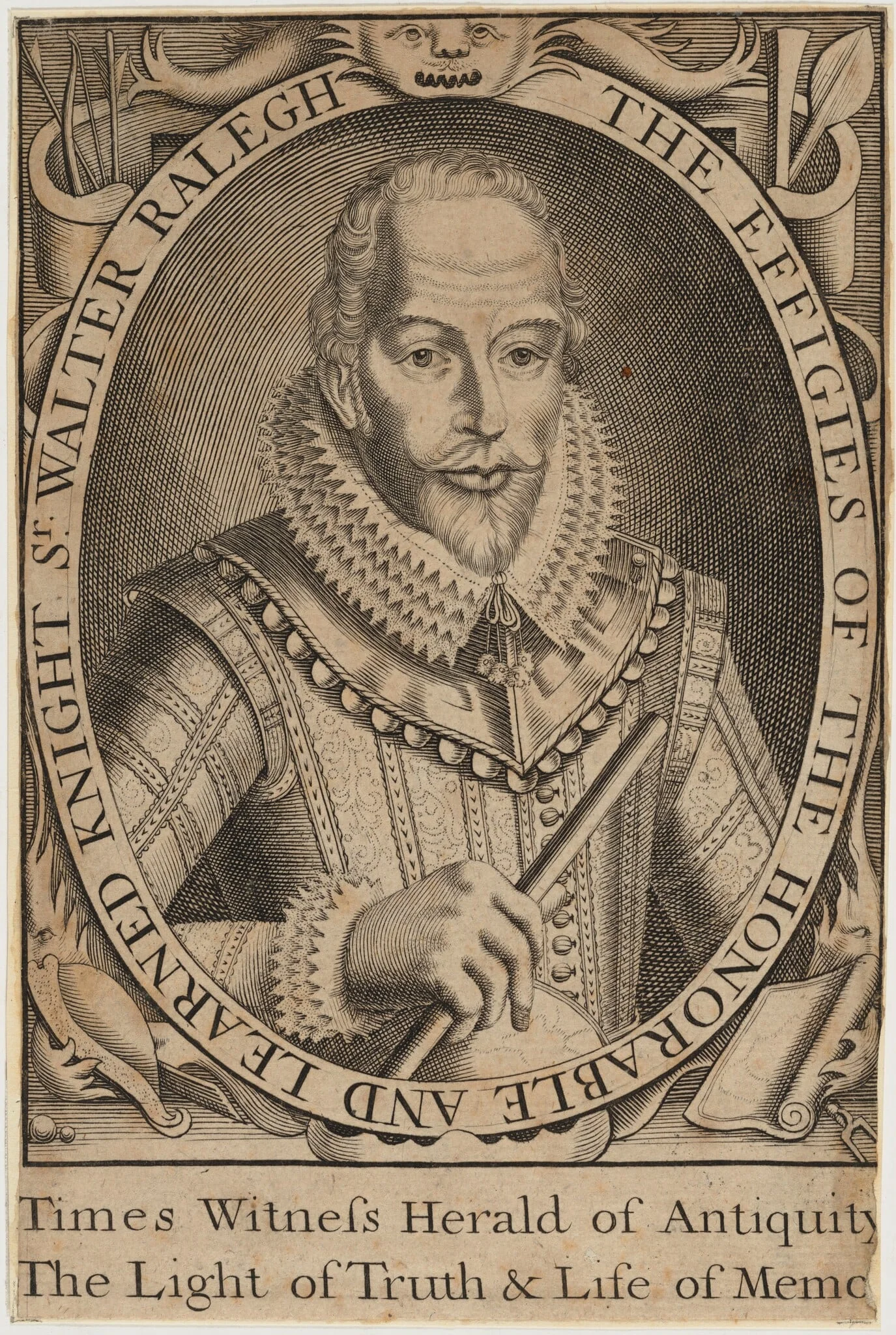 Sir Walter Raleigh, detail