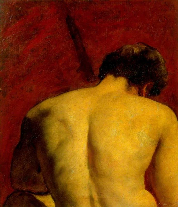 Study of a Nude Male Figure, detail