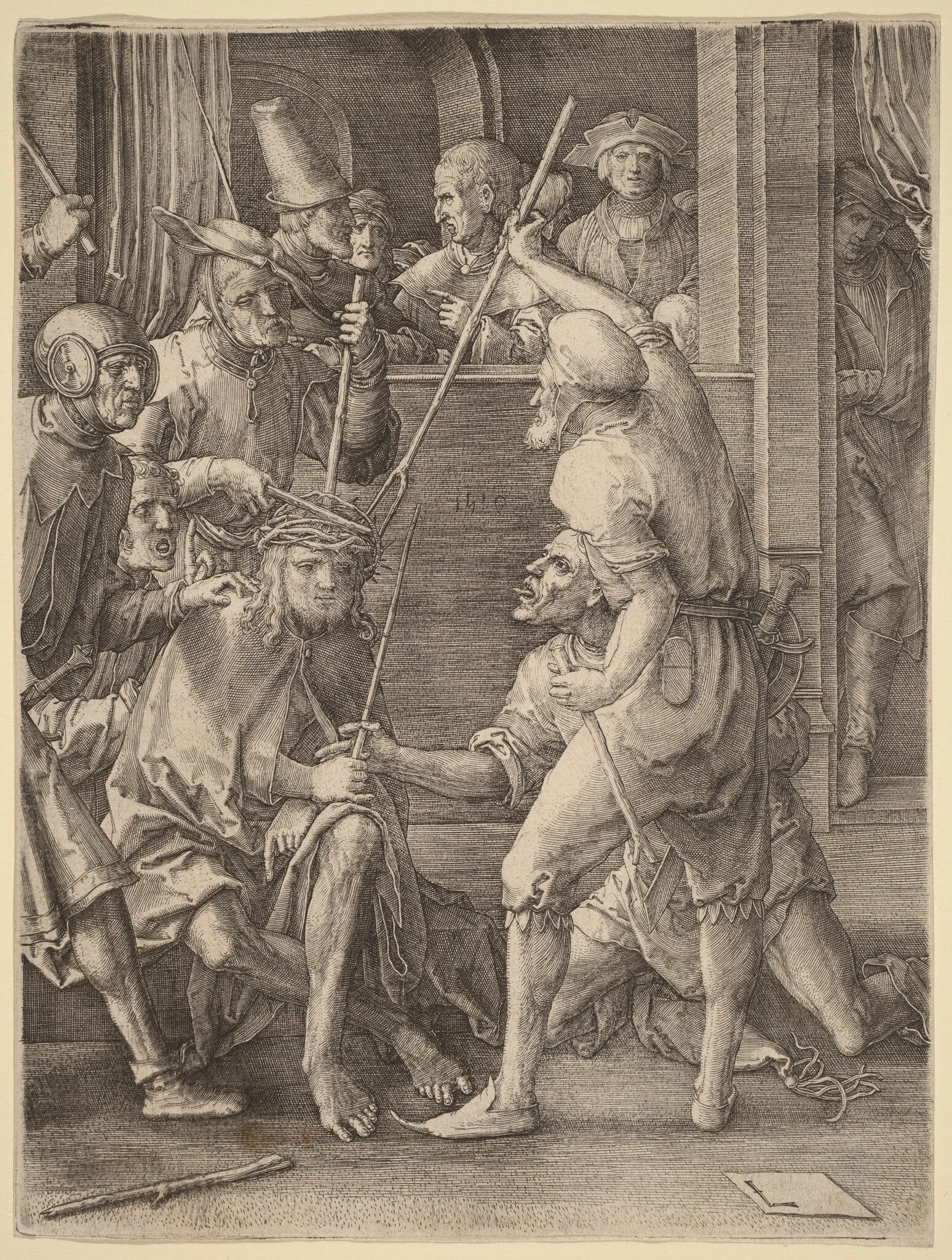 Christ Crowned with Thorns, detail
