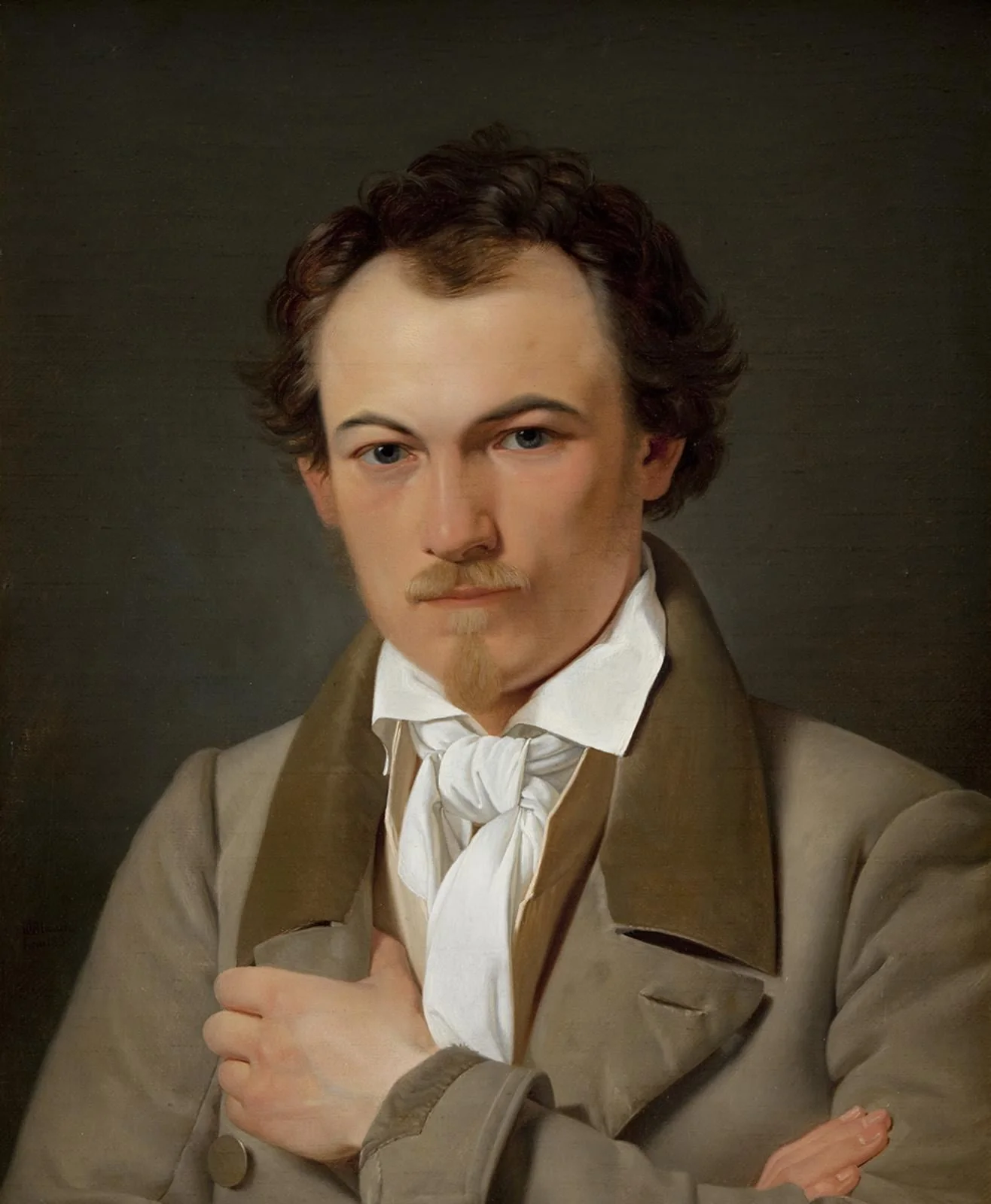 Portrait of the Scene Painter Troels Lund, detail