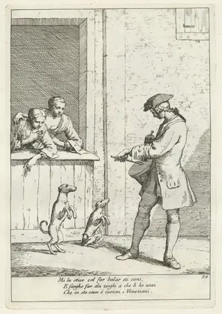 Marcer (Draper), by Gaetano Zompini, ink, 1753