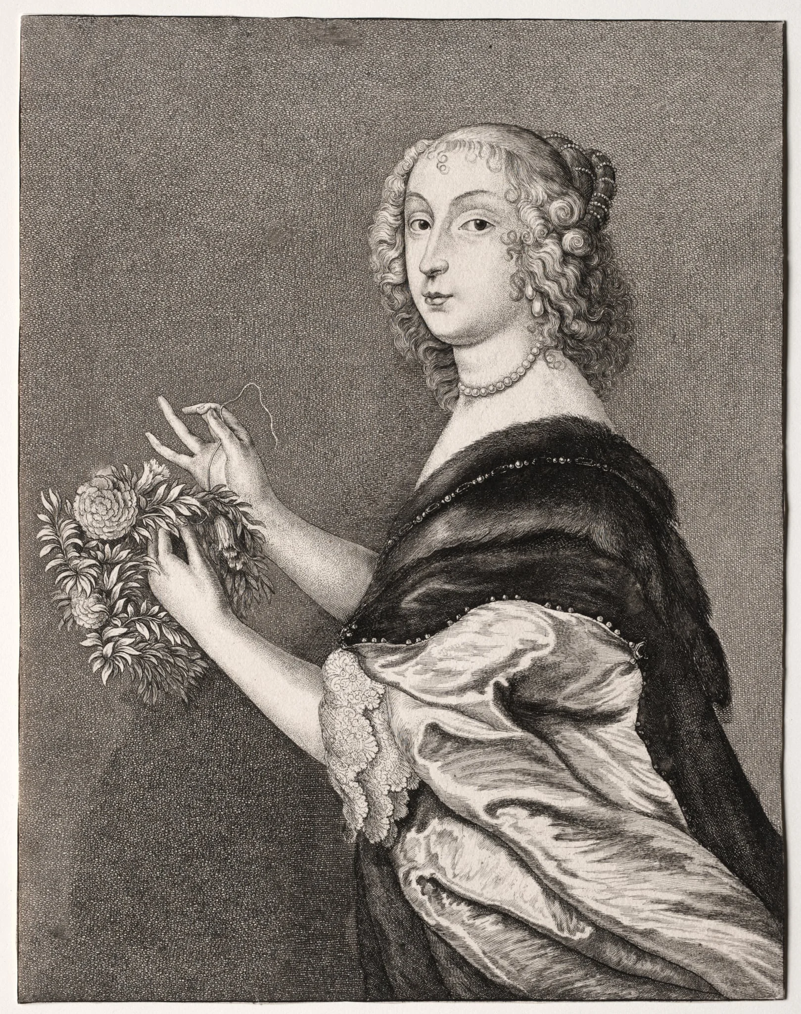 Cecilia, Lady Killigrew, detail