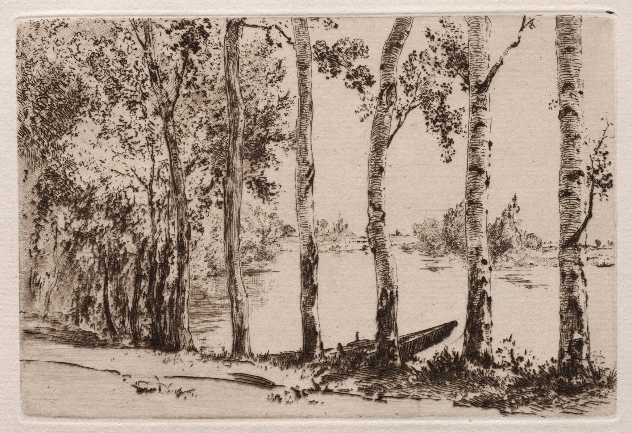 Aspens on the Bank of the Seine, detail