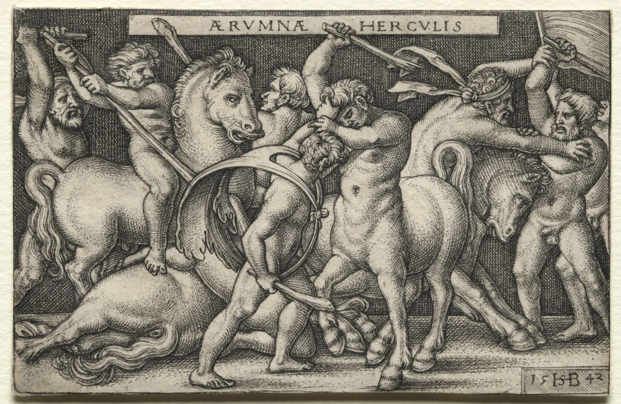 The Labors of Hercules: Hercules Defeating the Centaurs, detail