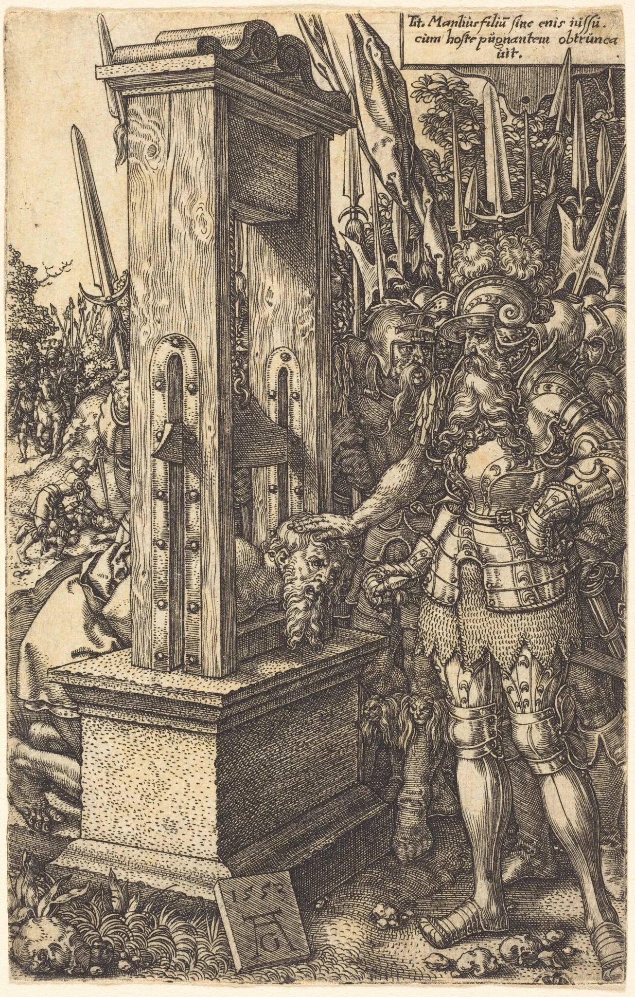 Titus Manlius Beheading His Son, detail