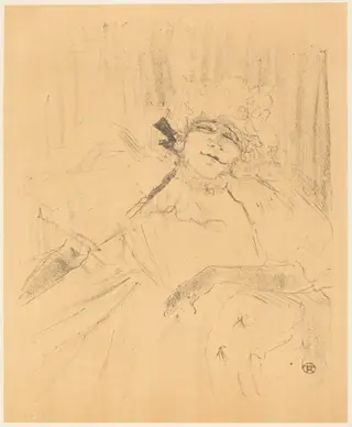 Old Song (Chanson ancienne), by Henri de Toulouse-Lautrec, ink, 1898