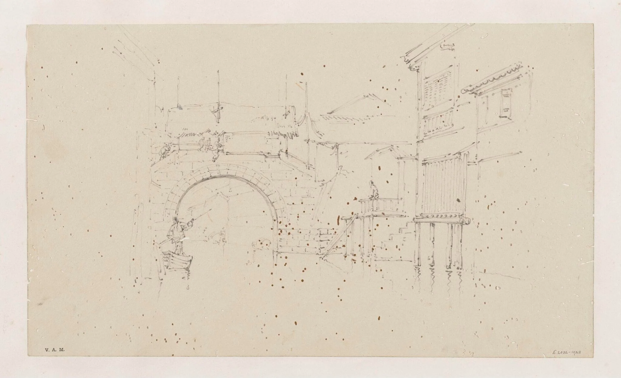 A bridge at Honan, detail