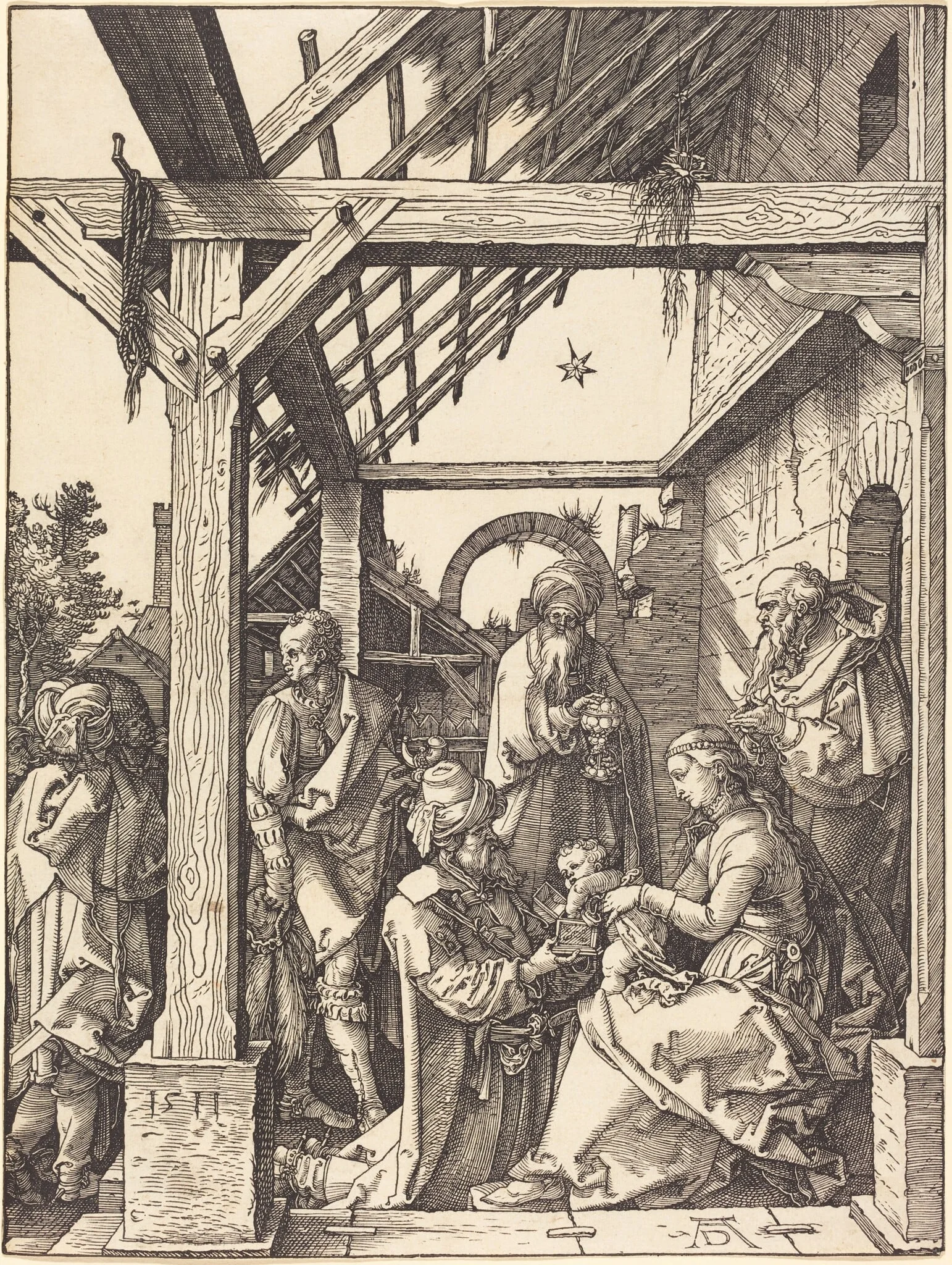 The Adoration of the Magi, detail