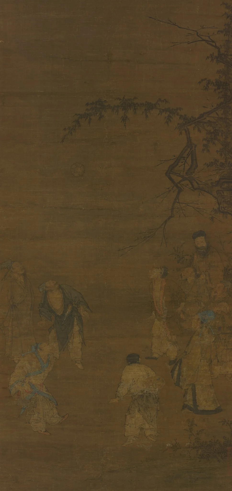 The Football Players, detail